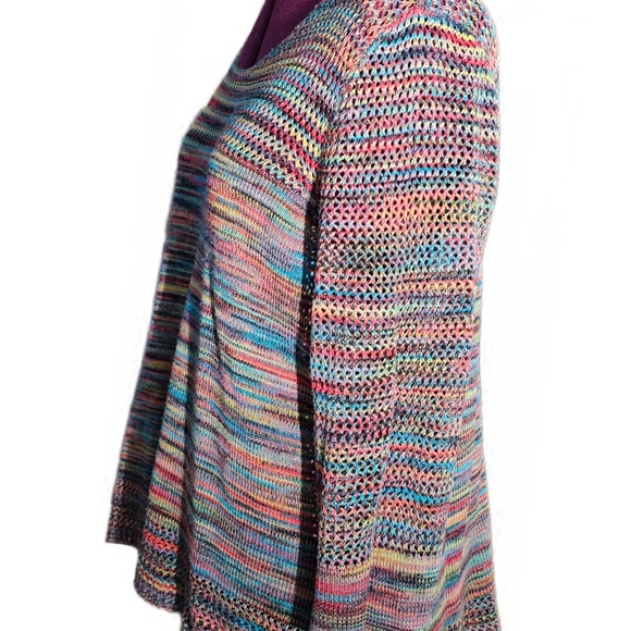 John Paul Richard Rainbow Relax Knit Scoop Neck Cozy Sweater - Picture 4 of 13